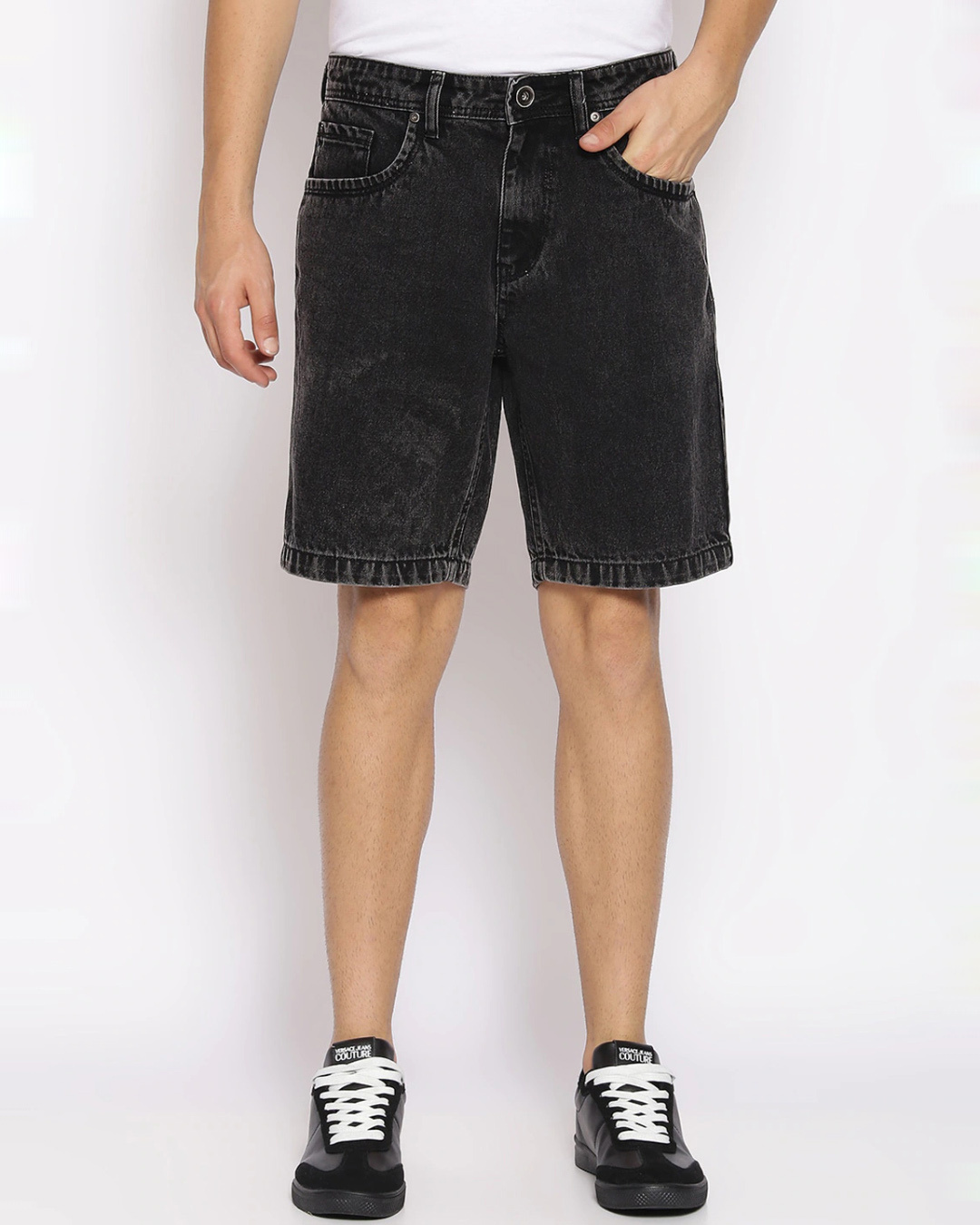 Buy Men's Black Shorts Online at Bewakoof