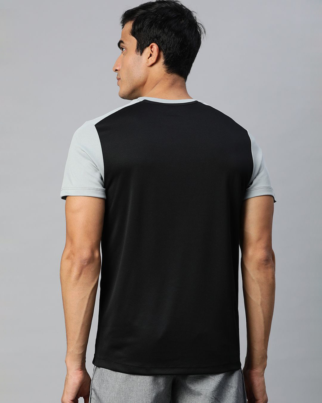 Shop Men's Black Slim Fit T-shirt-Back