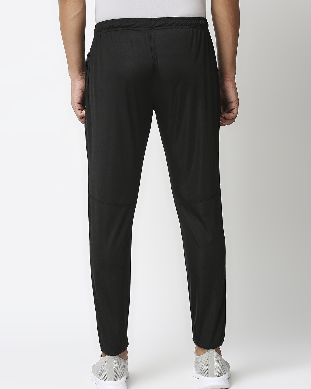 Shop Men's Black Slim Fit Track Pants-Back