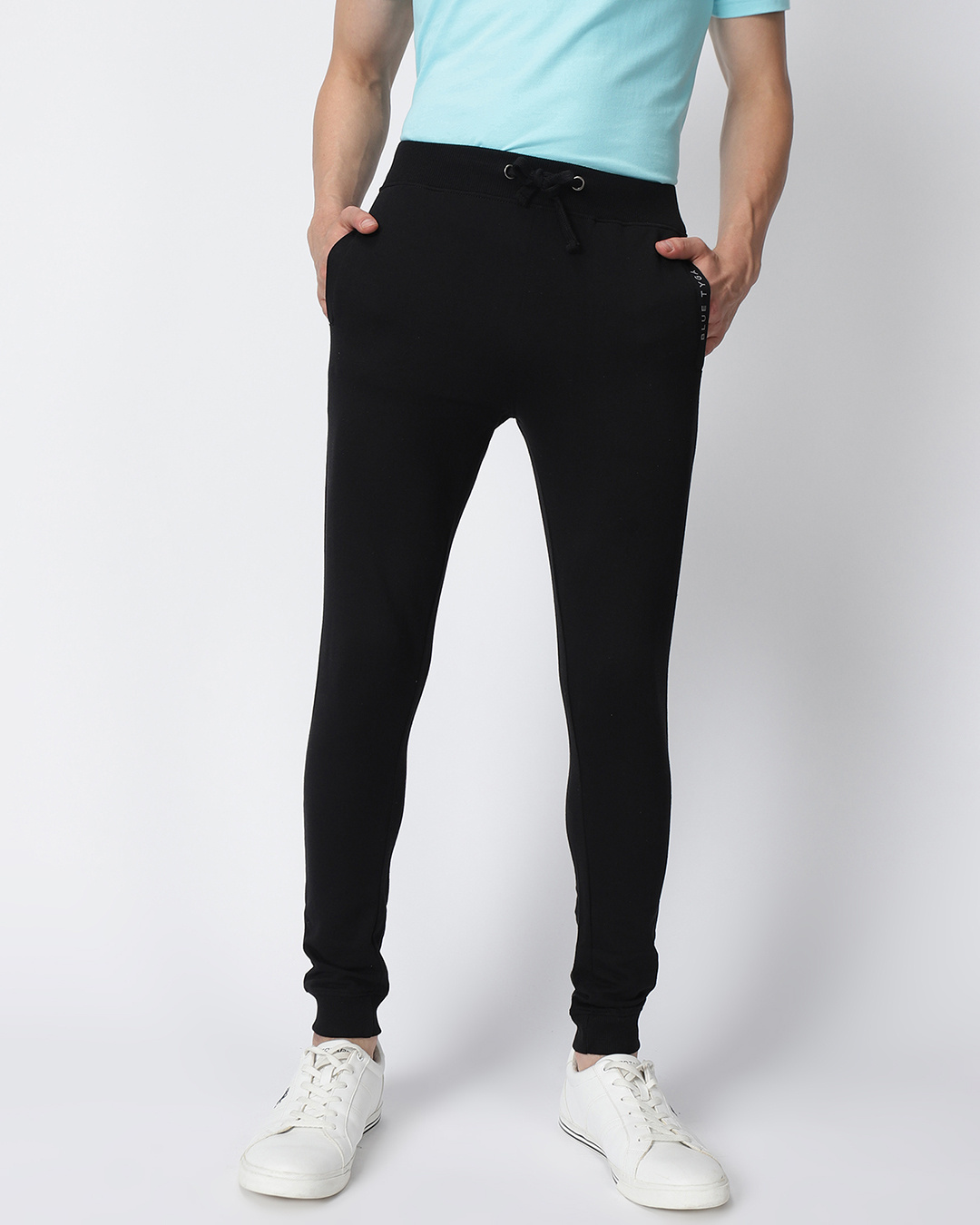 Men's Black Slim Fit Trackpant