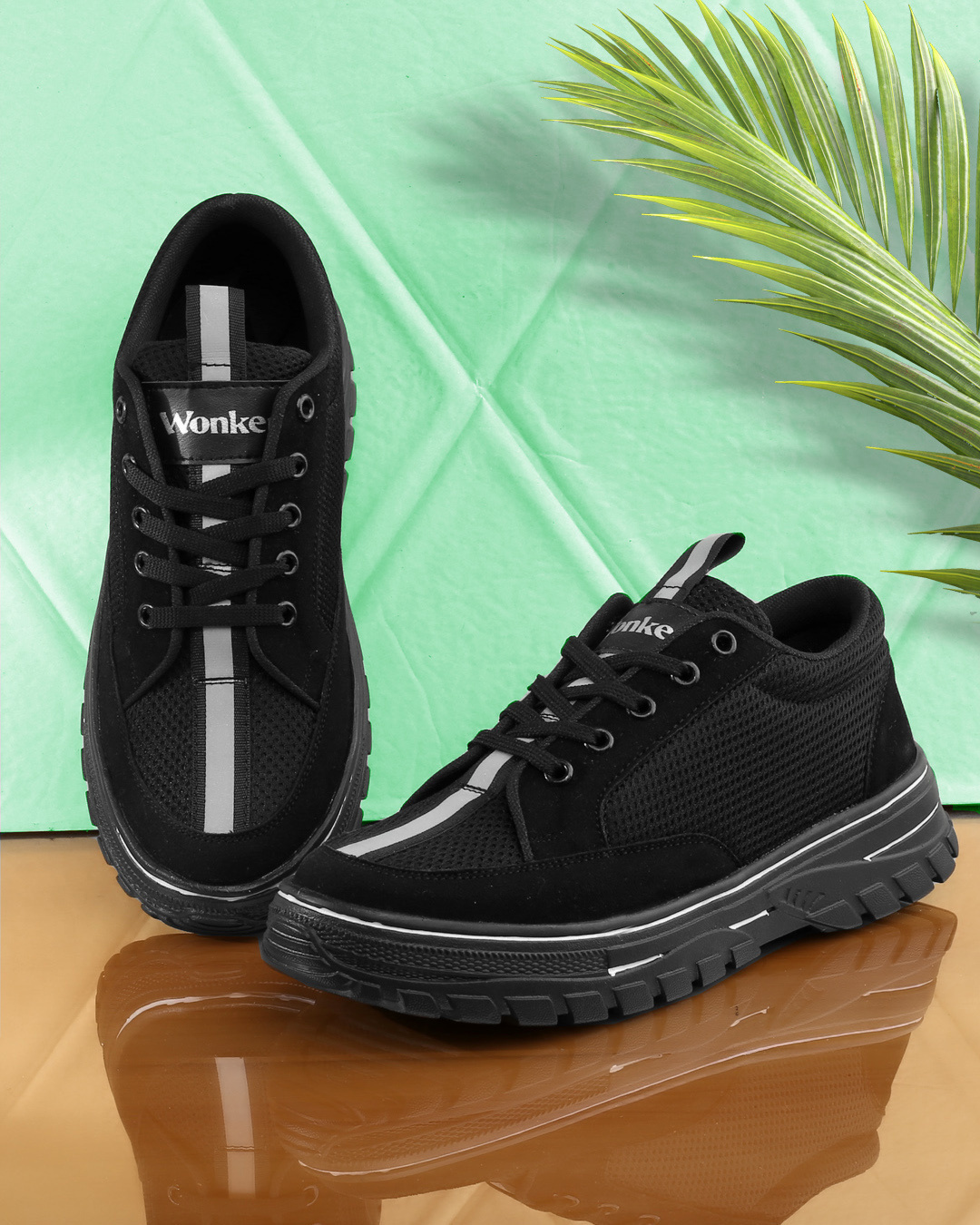 Buy Men's Black Sneakers Online in India at Bewakoof