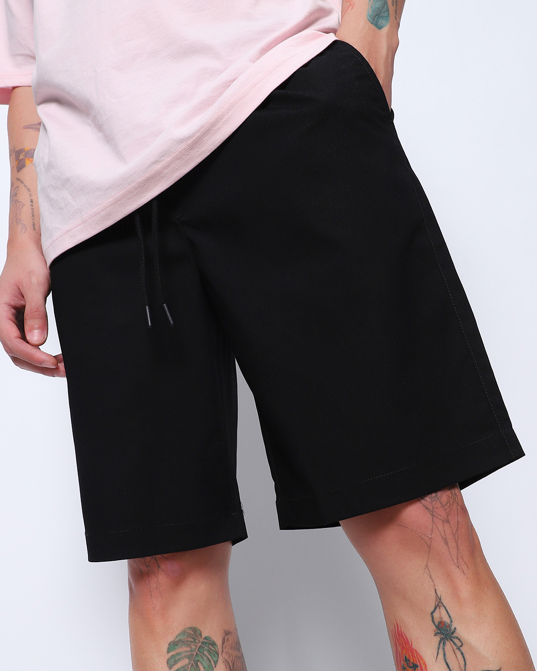 Buy Men's Black Shorts Online at Bewakoof