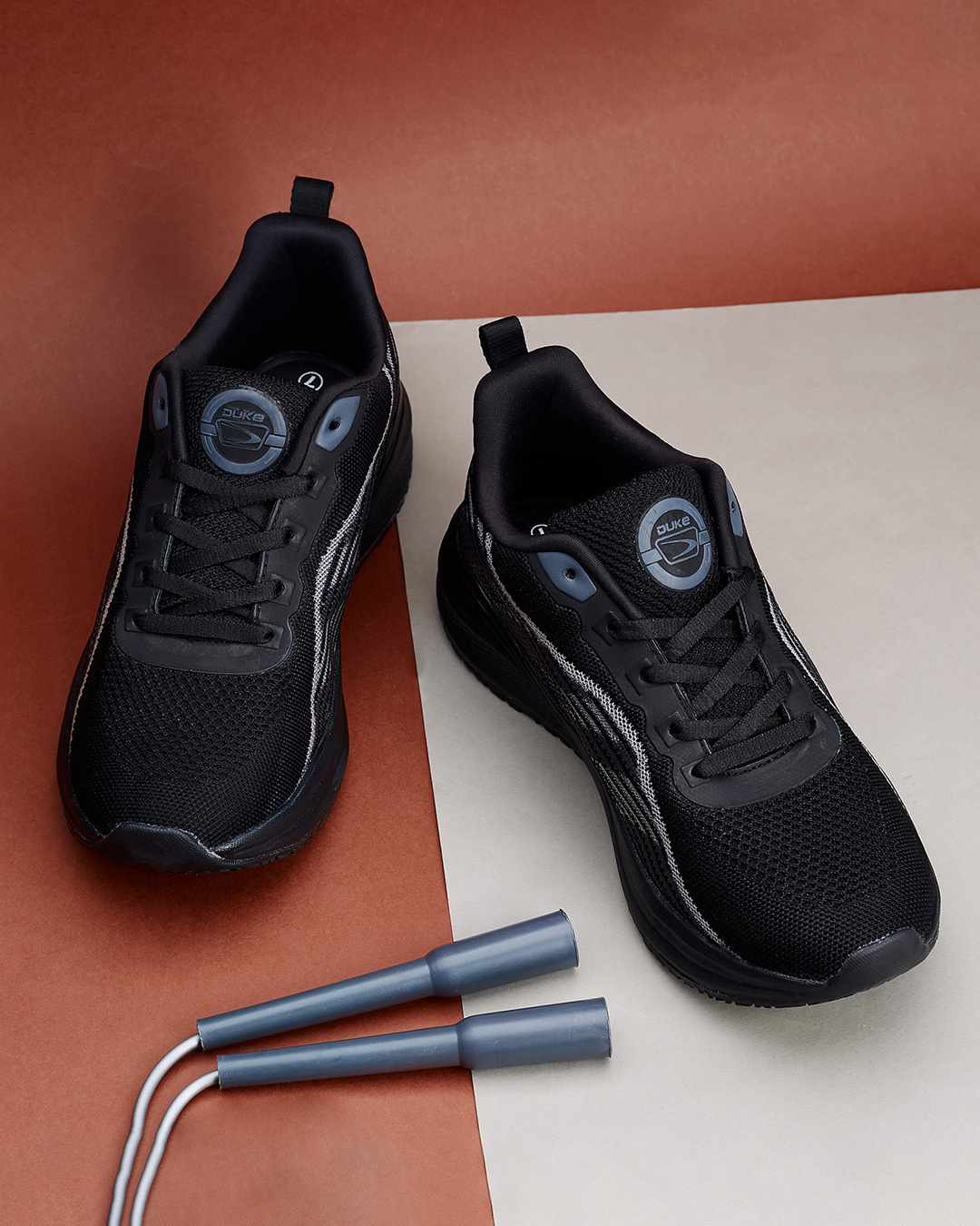 Buy Men's Black Sports Shoes Online in India at Bewakoof
