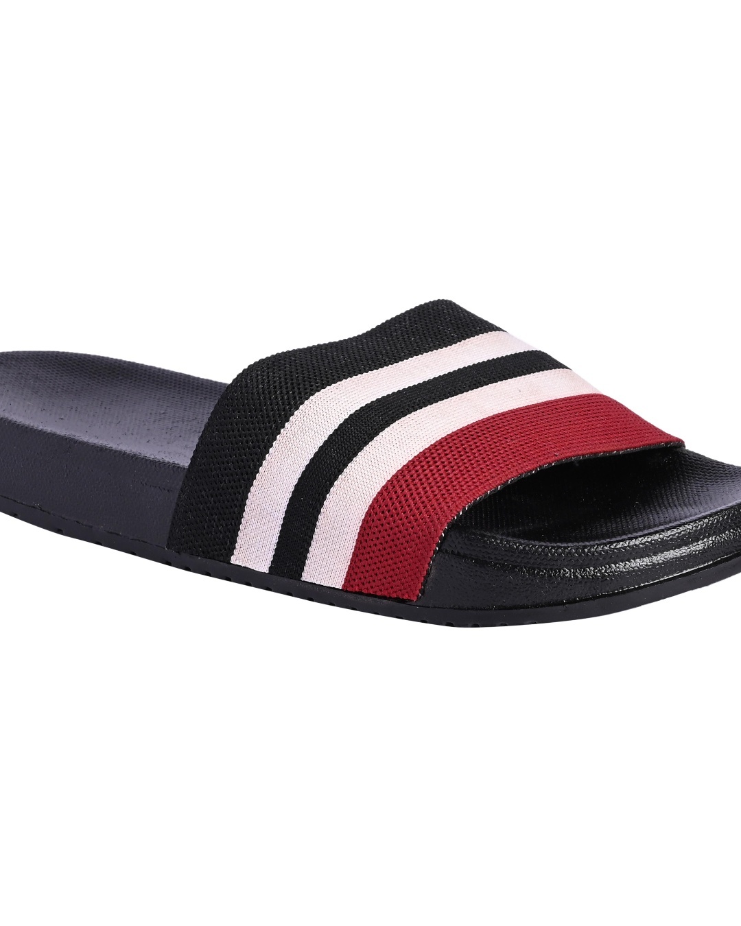 mens black sliders