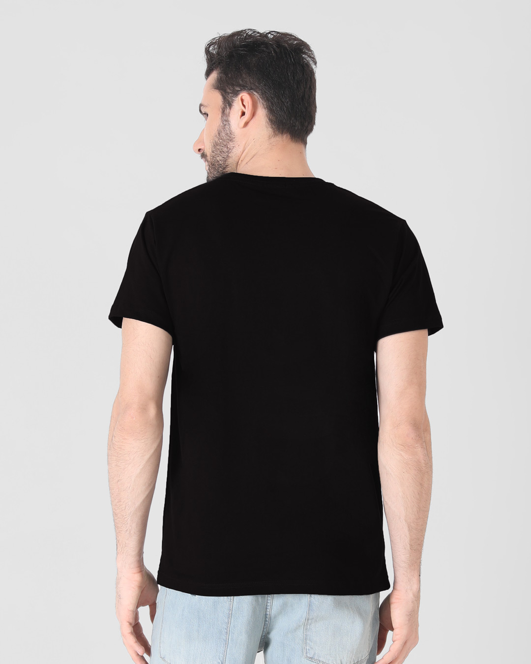 Shop Men's Black Superman Torn (SML) Graphic Printed T-shirt-Back