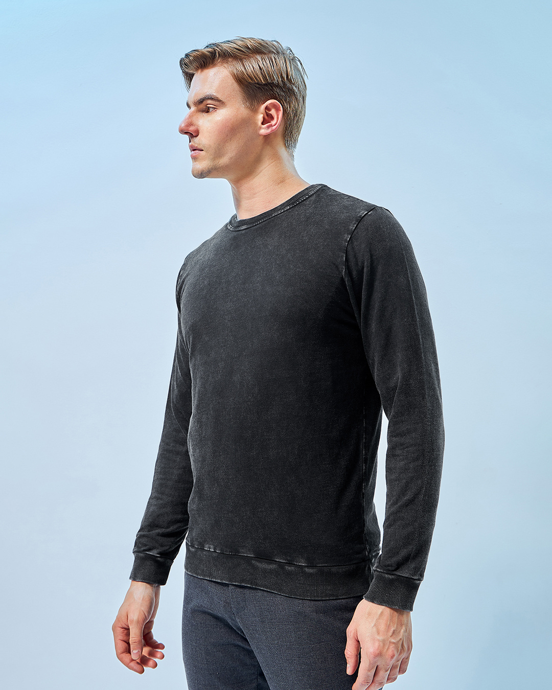 Shop Men's Black Sweatshirt-Back