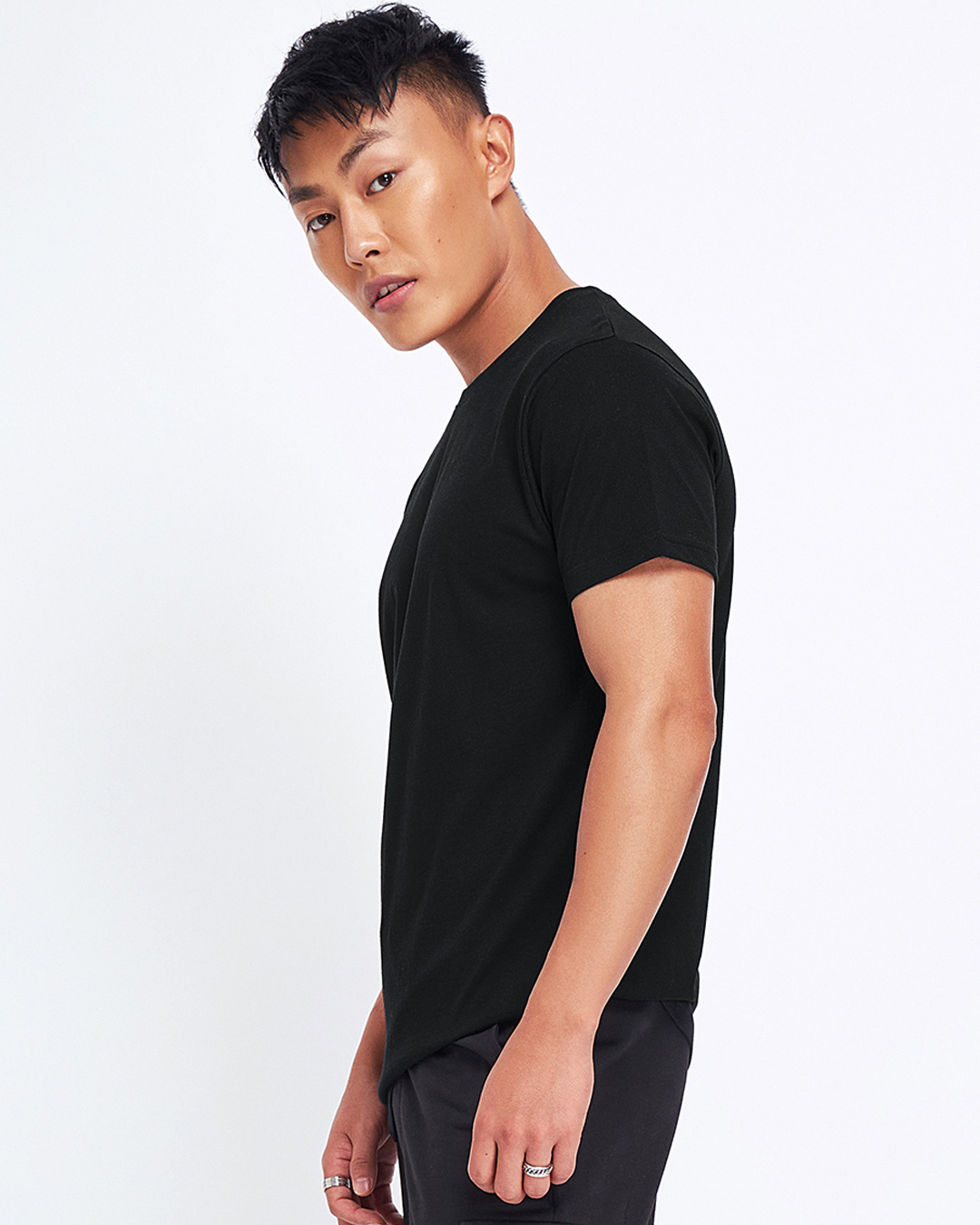 Shop Men's Black T-shirt-Back