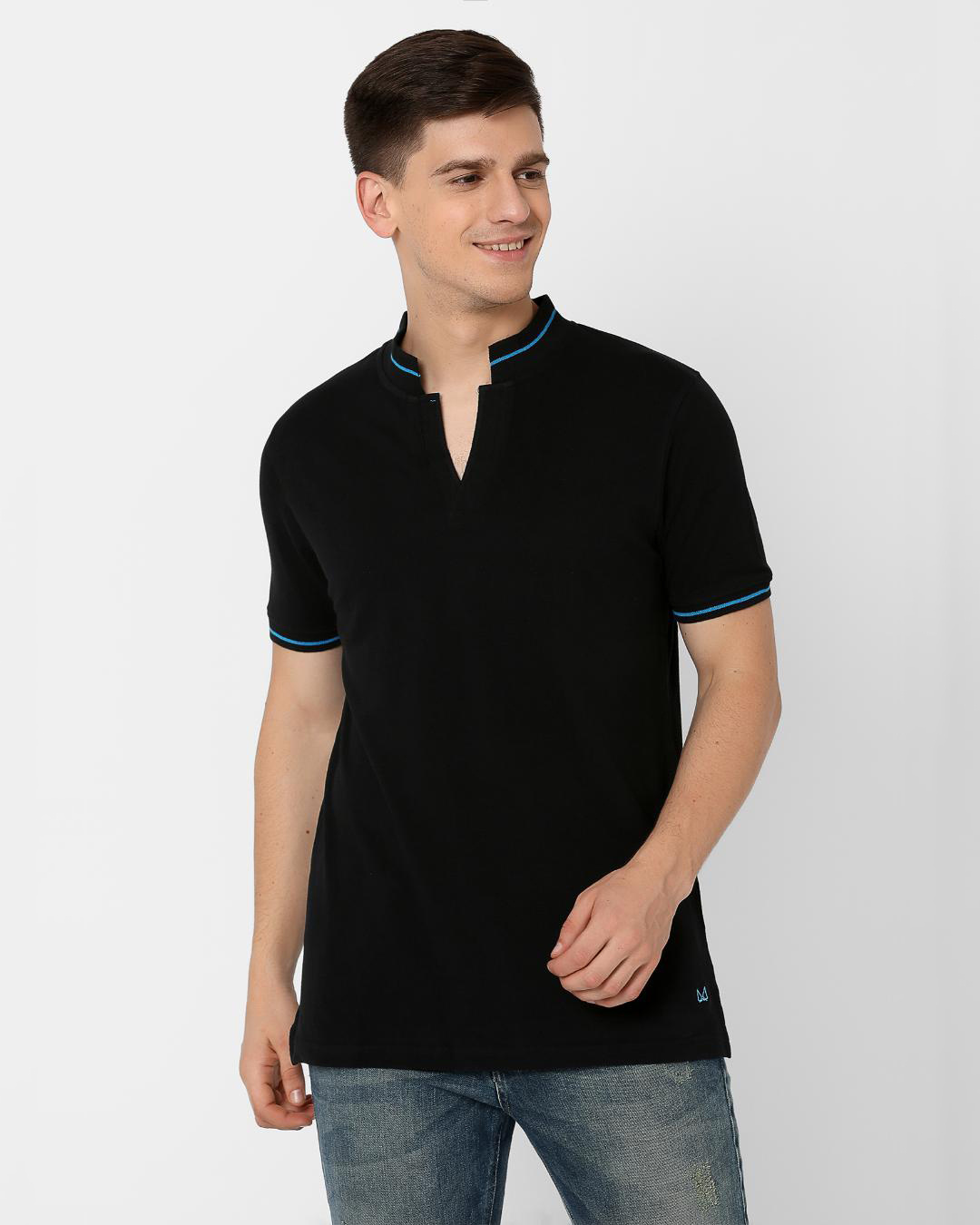 new look mens black t shirt