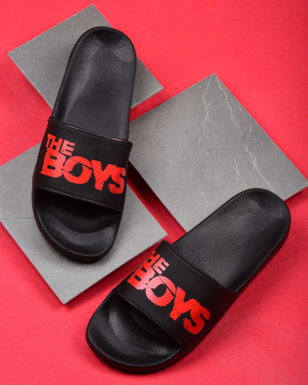 Boys deals black sliders