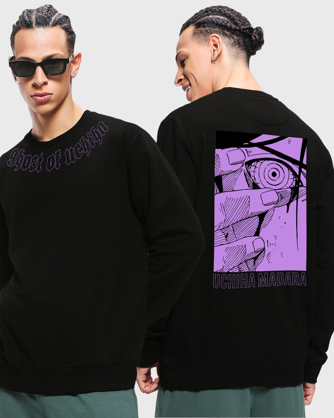 Yihaojia Halloween Cat Sweatshirt - Funny Ghost Graphic Long Sleeve Crewneck For Women (Spooky Fall Tops) - View #4