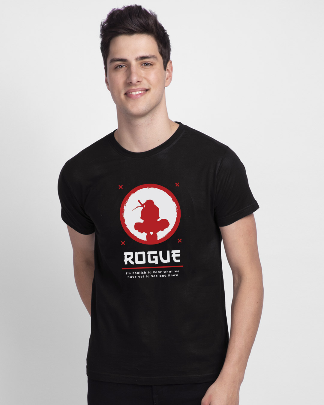 Shop Men's Black The Rogue Ninja Printed T-shirt-Back