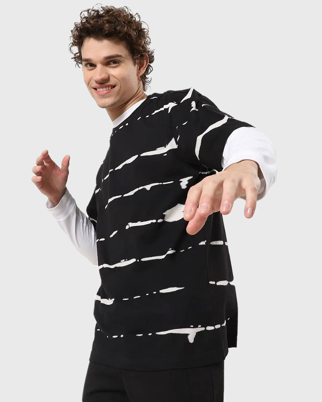 oversized tie dye shirt men