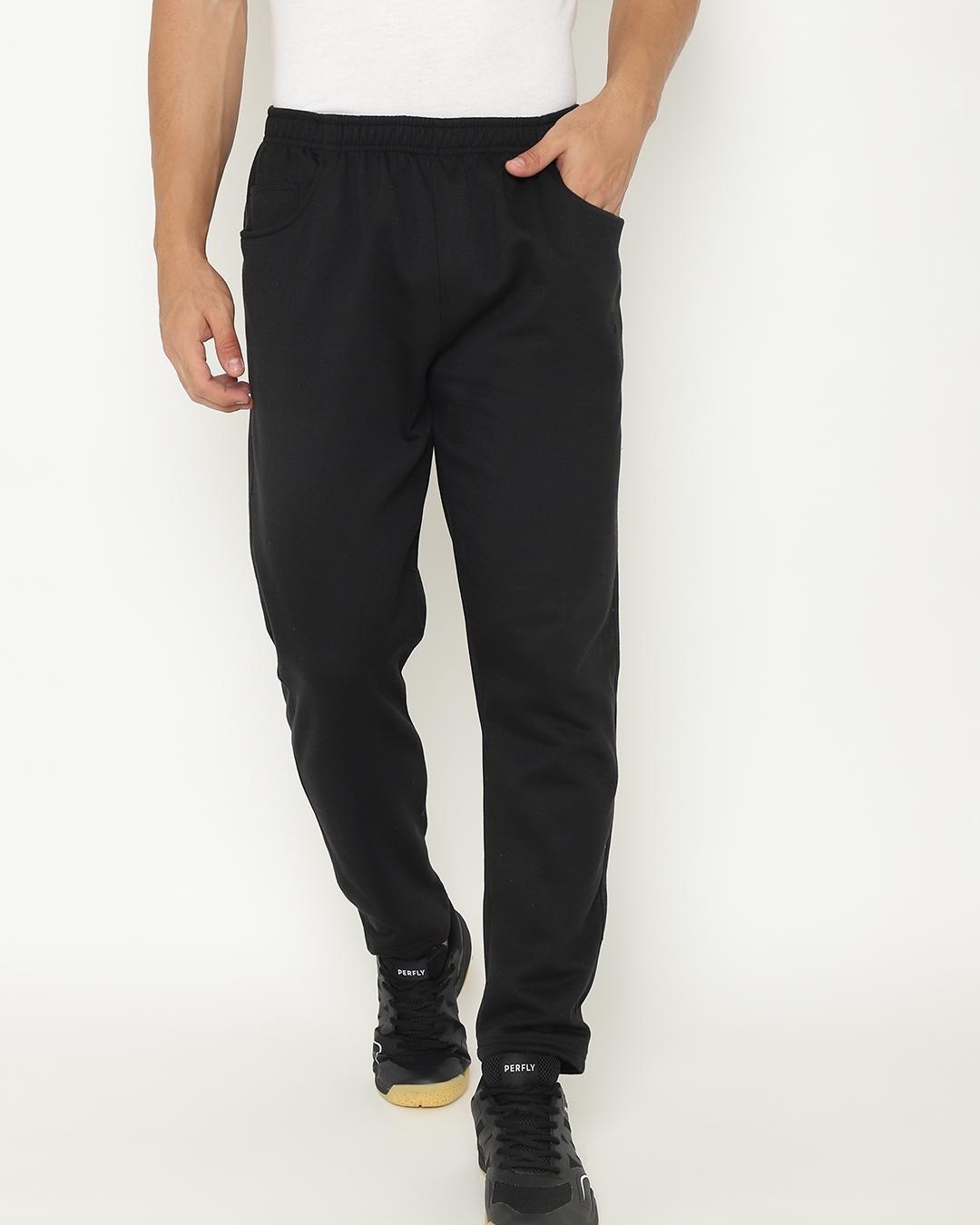 Buy Men's Black Track Pants for Men Black Online at Bewakoof