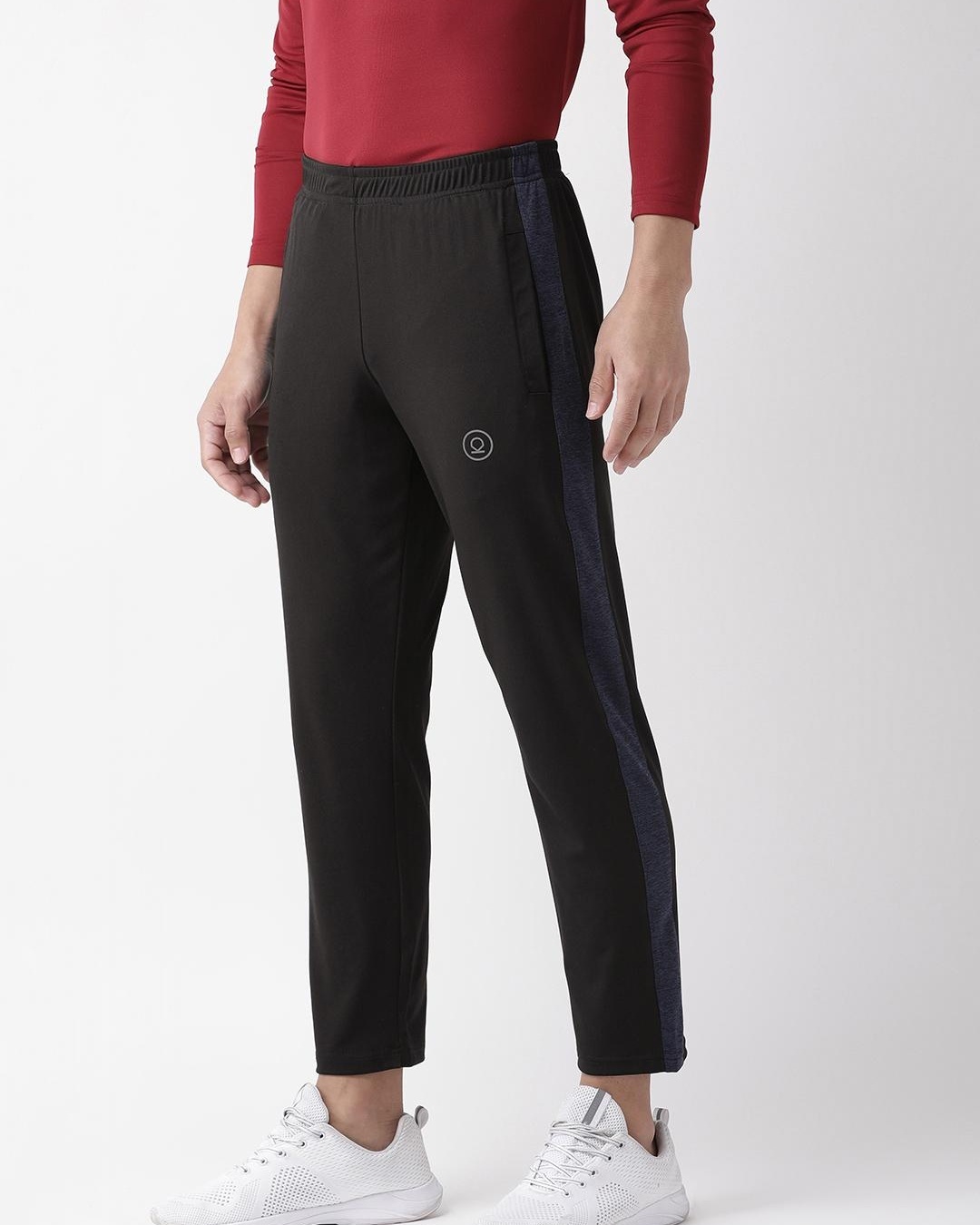 Shop Men's Black Track Pants-Back