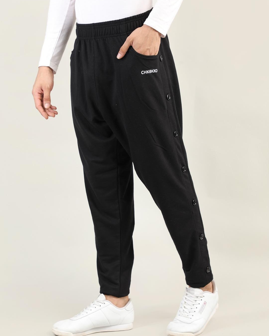 Buy Men's Black Track Pants Online at Bewakoof
