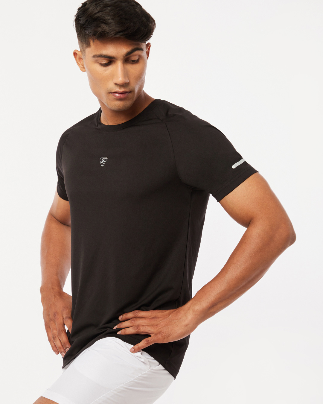 Shop Men's Black Training Utility T-shirt-Back