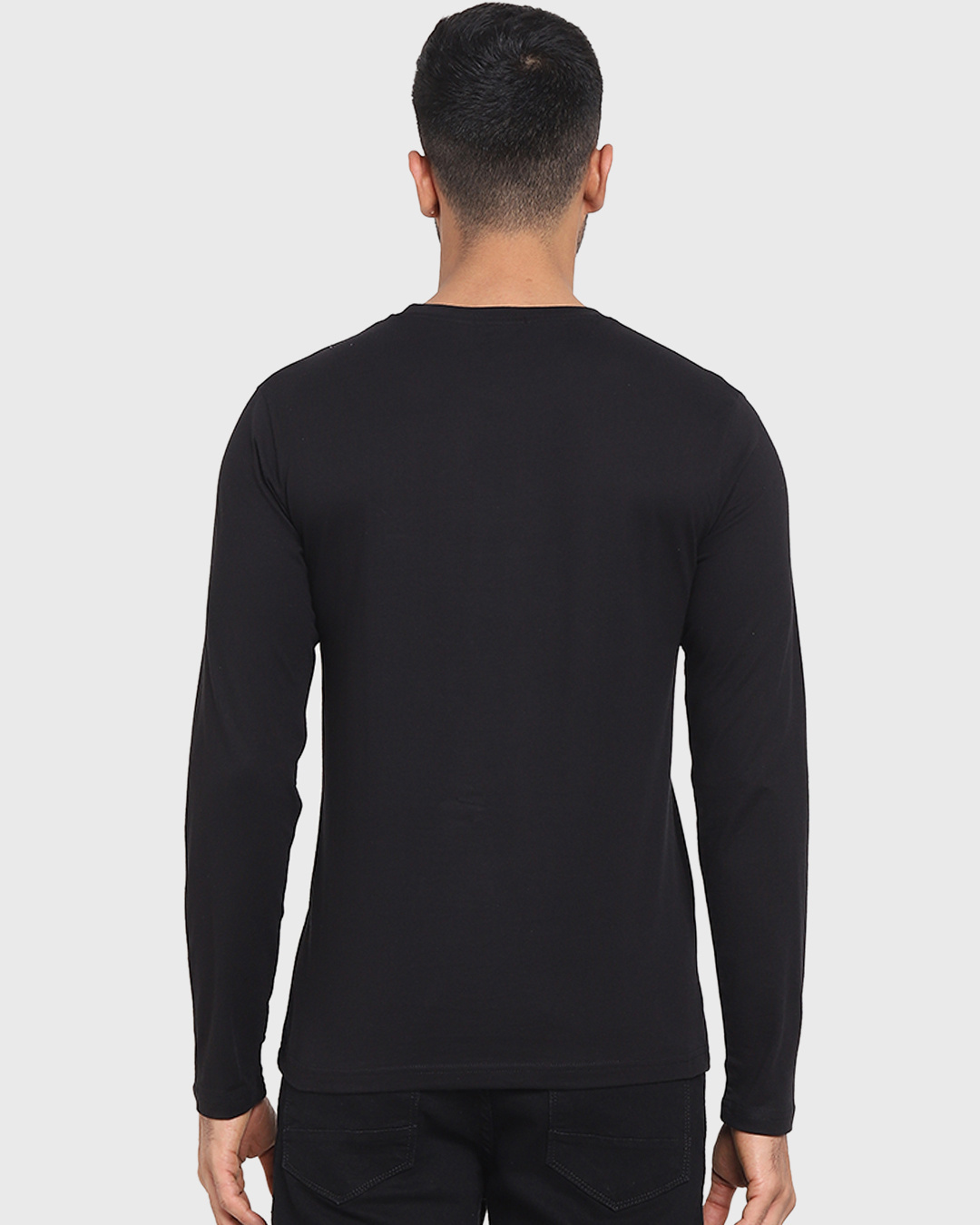 Shop Men's Black Running Towards Holidays Typography T-shirt-Back