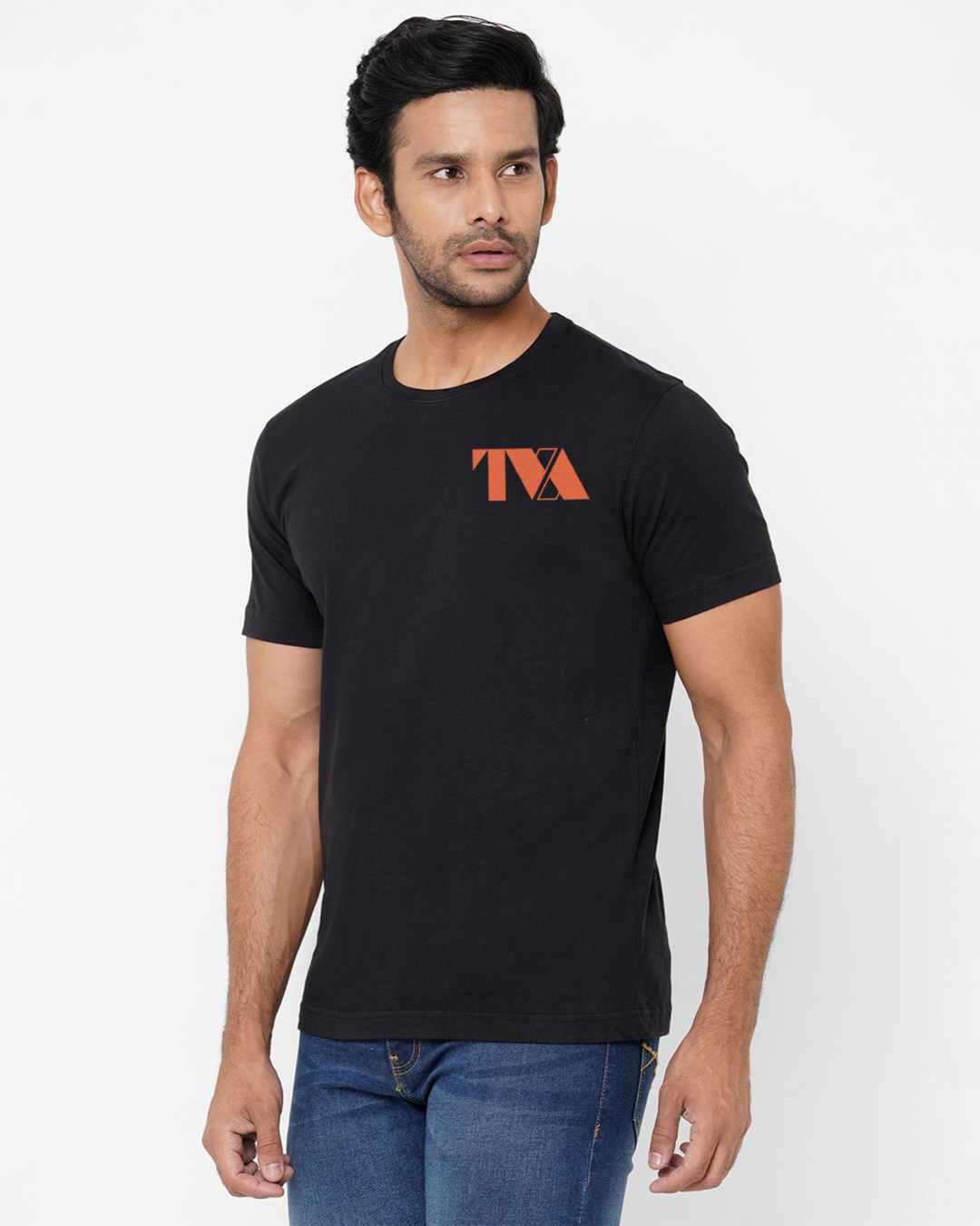 Shop Men's Black TVA Variant Marvel Official Typography T-shirt-Back