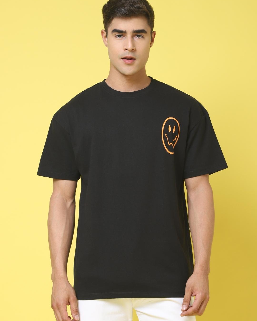 Buy Mens Black Typography Super Loose Fit T Shirt Online At Bewakoof 2743