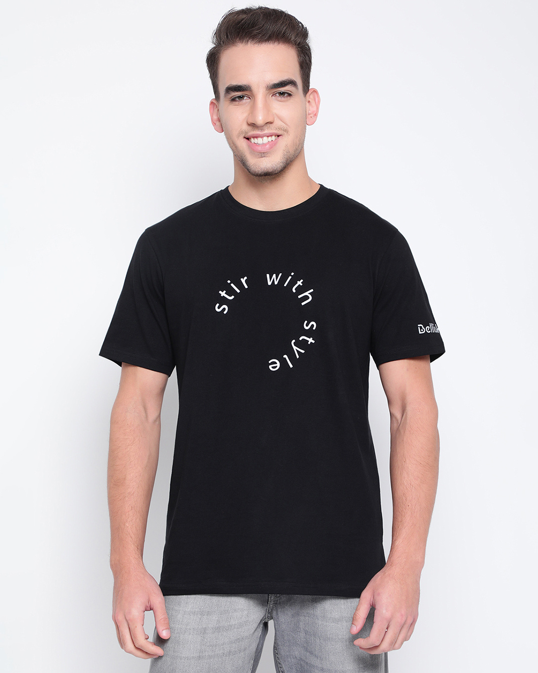 Buy Mens Black Typography T Shirt Online At Bewakoof 9670