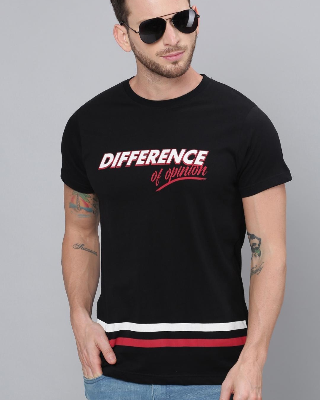 Buy Men's Black Typography Tshirt for Men Black Online at Bewakoof