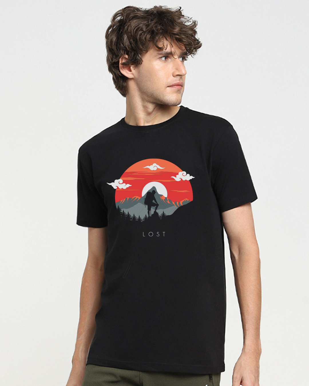 Buy Men's Black Vagabond Graphic Printed T-shirt Online at Bewakoof