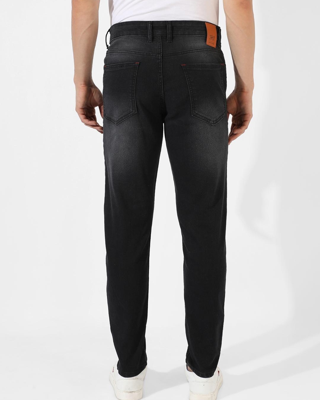 Buy Men's Black Washed Jeans Online at Bewakoof