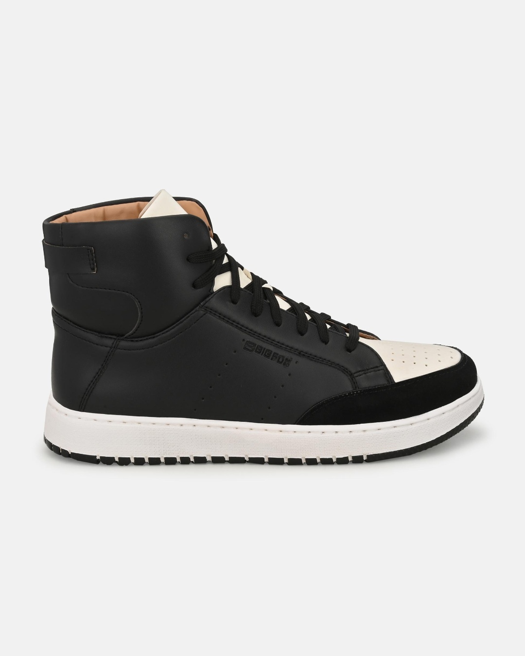 Shop Men's Black & White Color Block Sneakers-Back