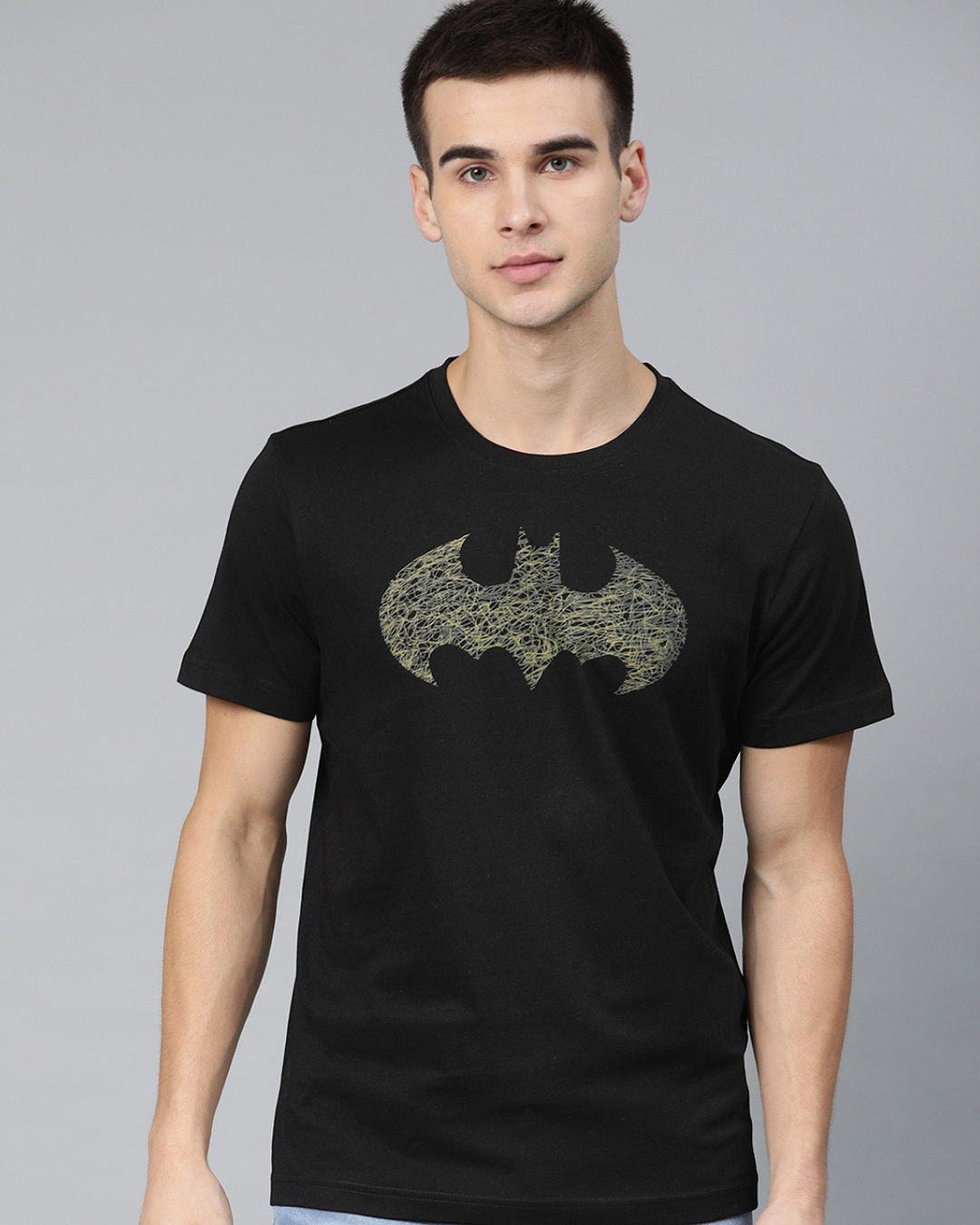 Buy Mens Black And Yellow Batman Printed Rogue T Shirt For Men Black