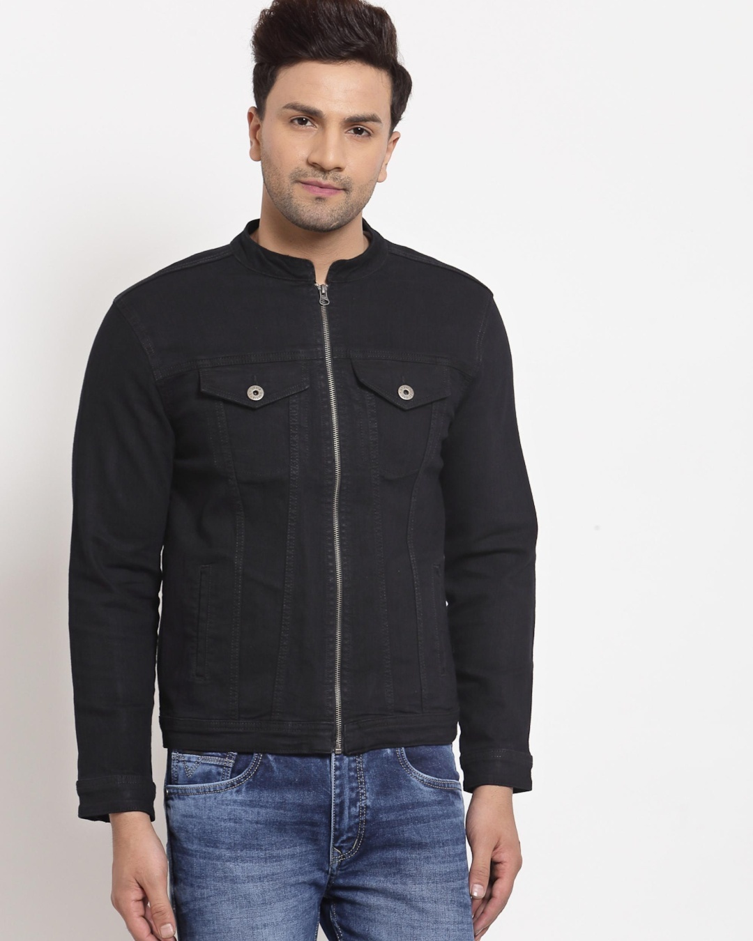 Buy Men's Black Zipped Jacket for Men Online at Bewakoof