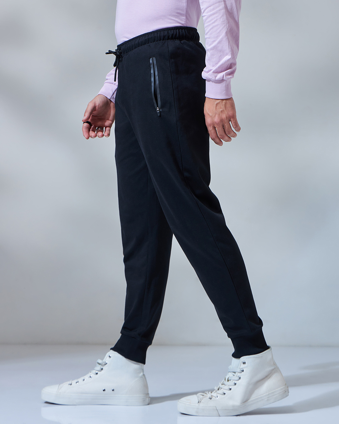 Trust The process Casual joggers with Zip for Men India –