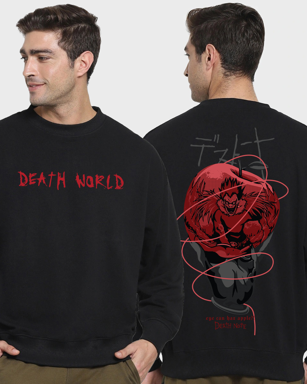 Death on sale note sweatshirt