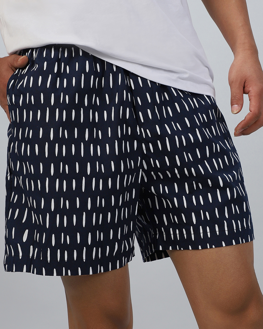 Buy Men's Blue All Over Printed Boxer Online at Bewakoof