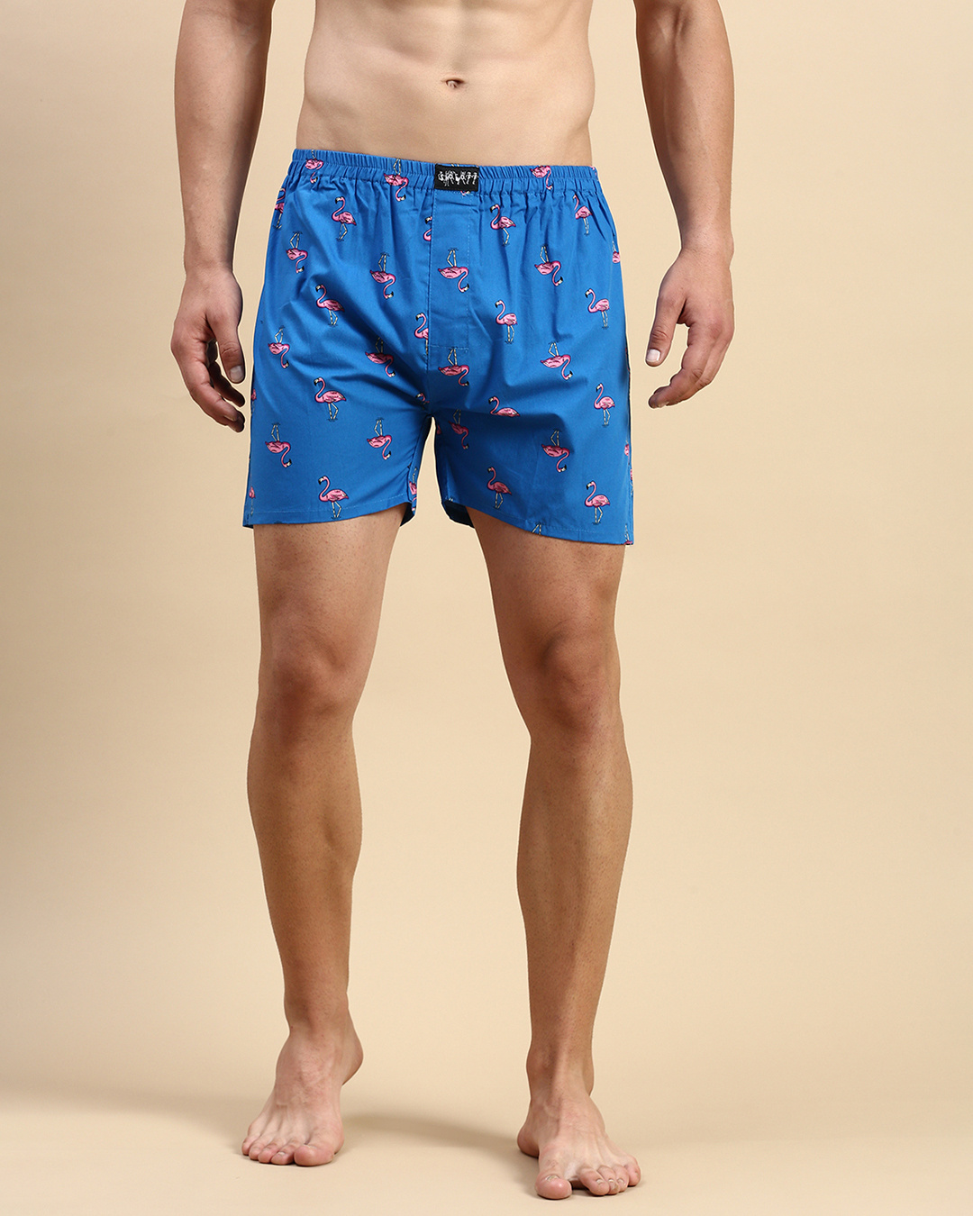 Buy Men's Blue All Over Printed Slim Fit Boxers Online in India at Bewakoof