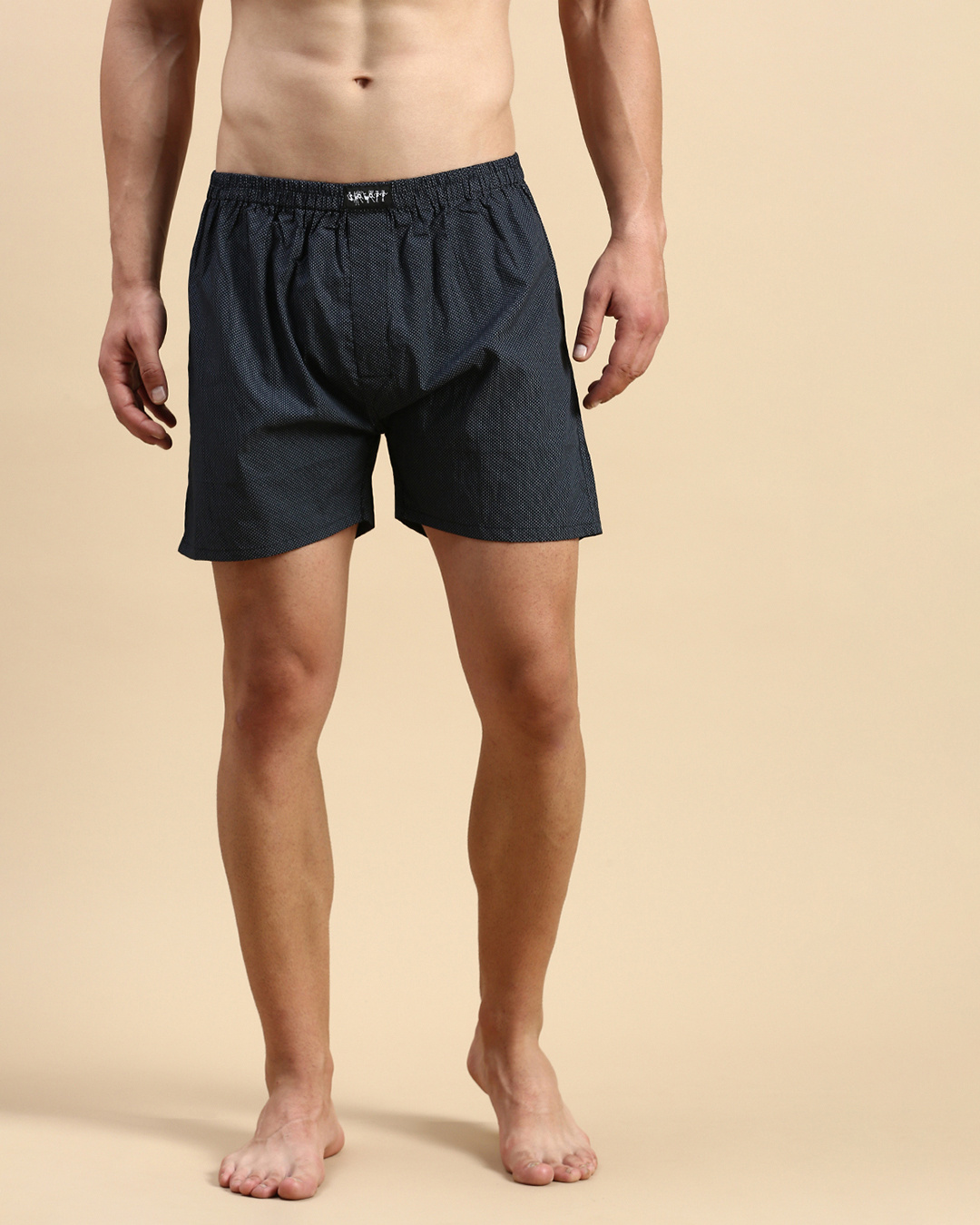 Buy Men's Blue All Over Printed Slim Fit Boxers Online in India at Bewakoof