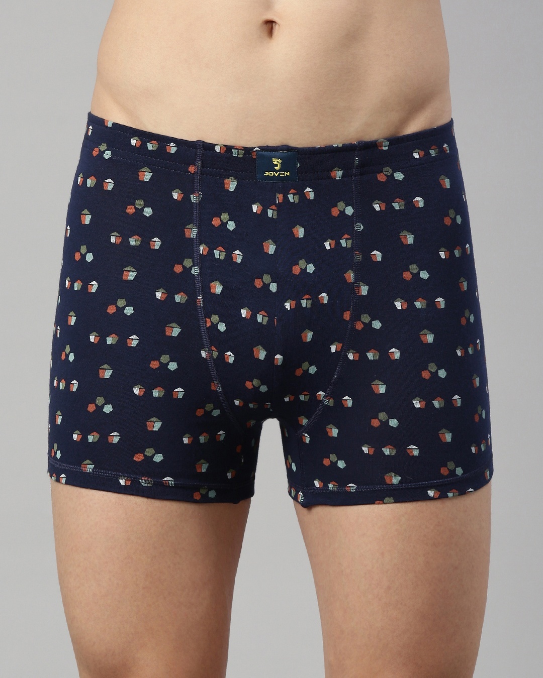 Buy Men's Blue All Over Printed Slim Fit Neo Trunks Online in India at
