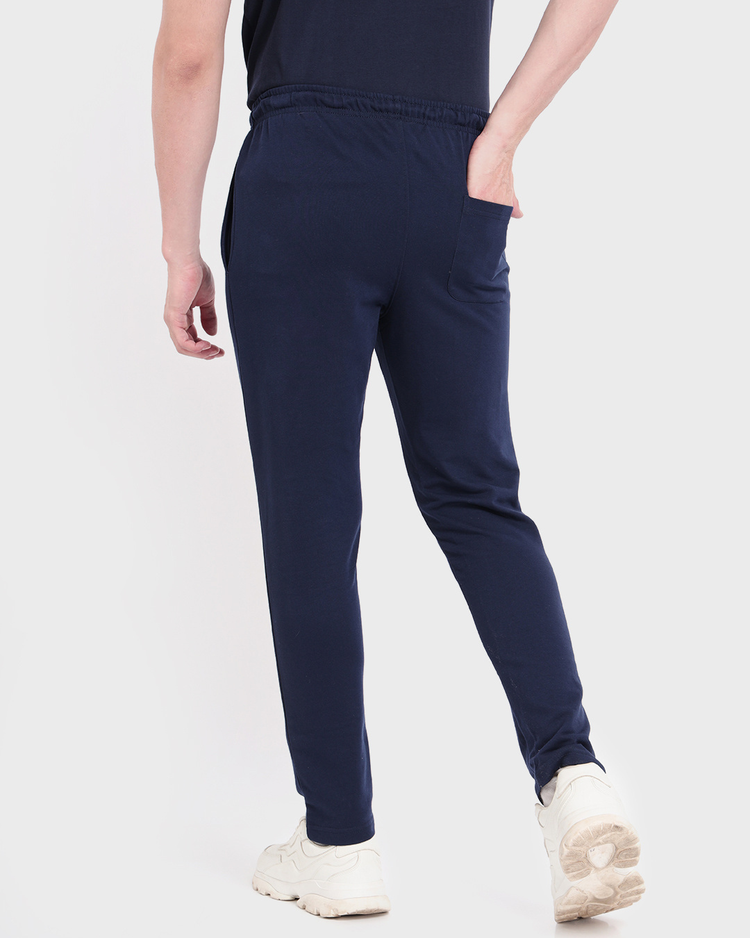 Shop Men's Blue Basic Track Pants-Back