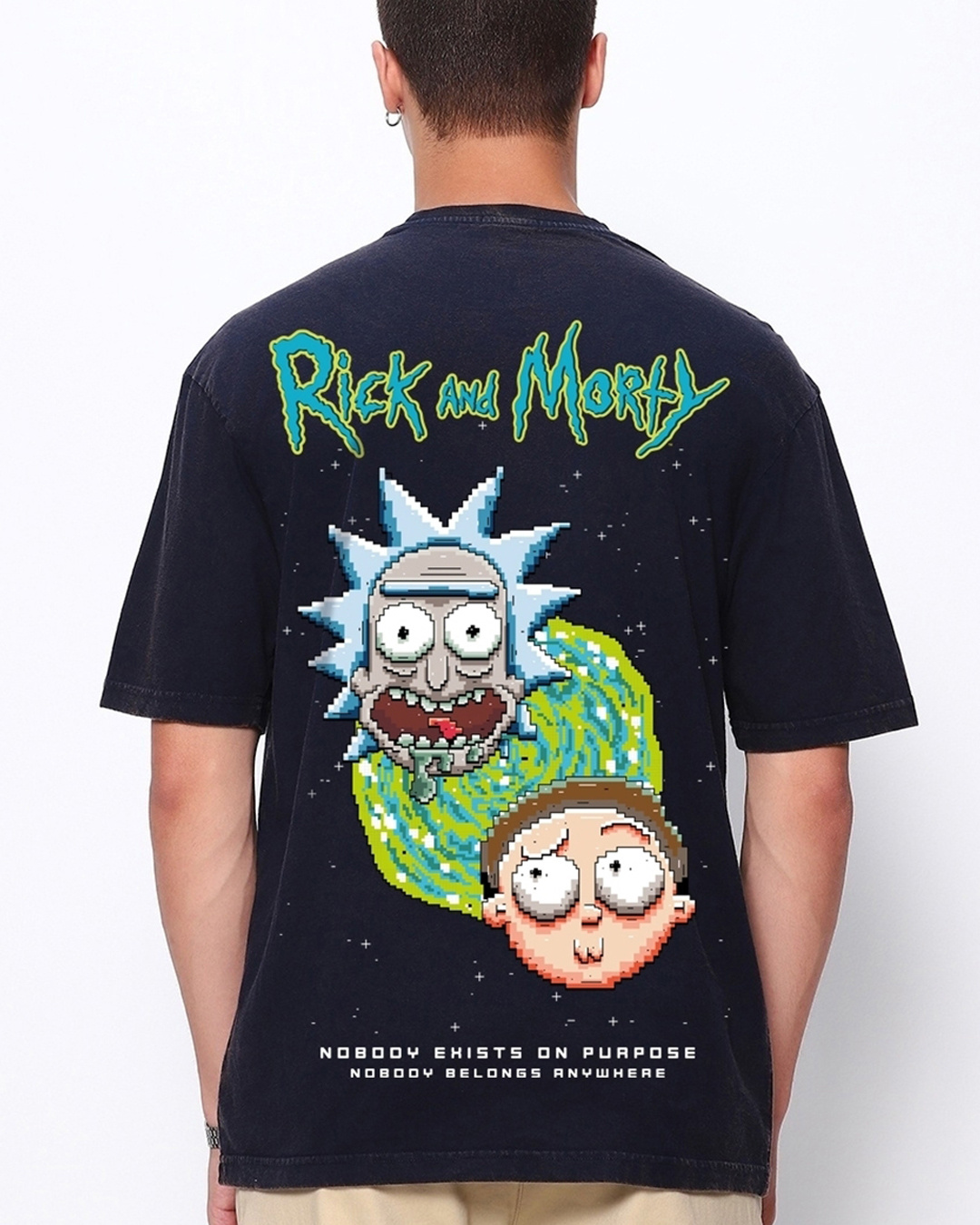 Rick and Morty - Neon Morty Glow in the Dark T-Shirt black | Elbenwald