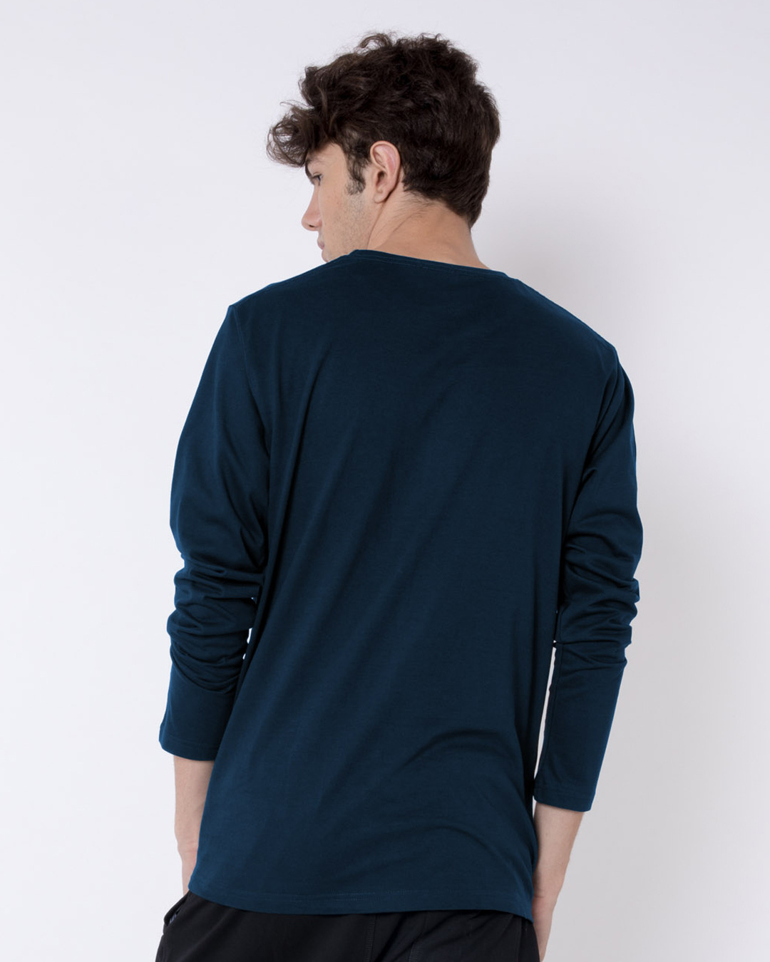 Shop Men's Blue Bored Minion T-shirt-Back