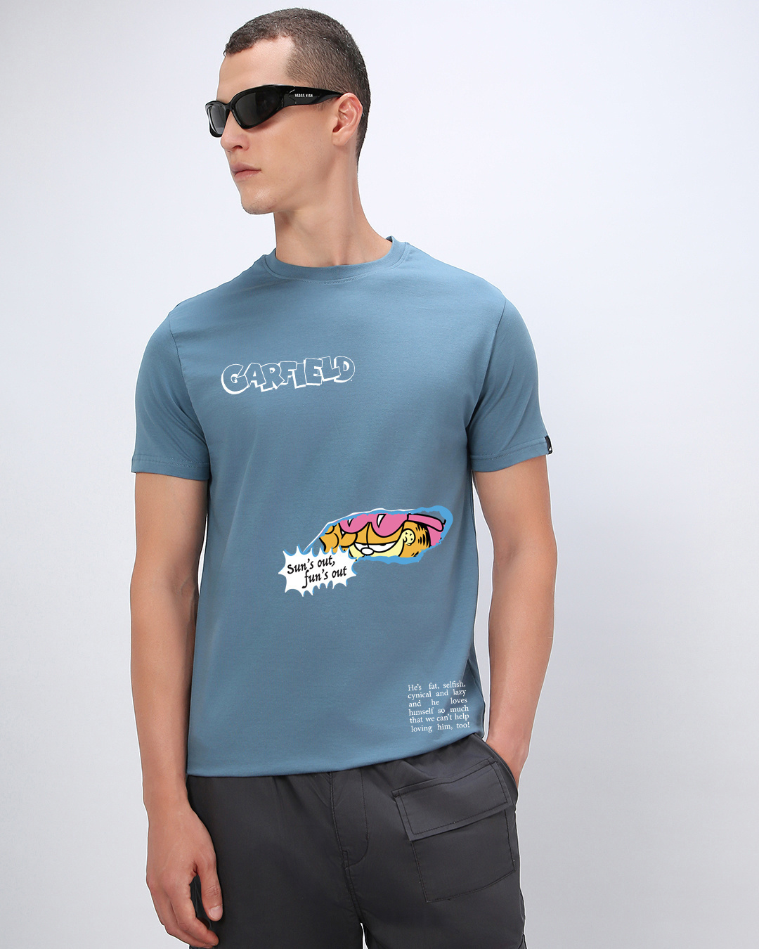 Shop Men's Blue Bright Future Graphic Printed T-shirt-Back