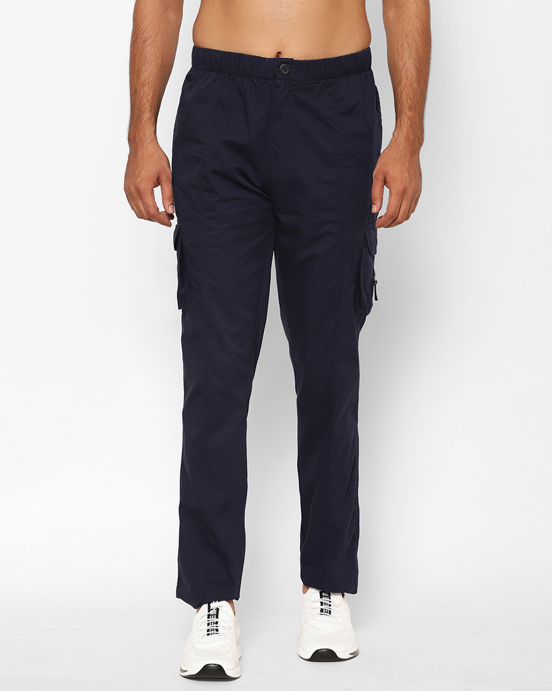 Buy Men's Blue Cargo Trousers Online at Bewakoof