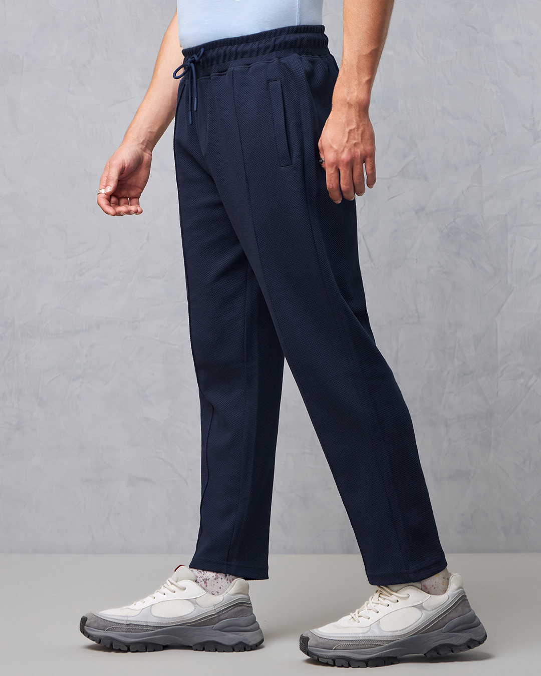 Shop Men's Blue Track Pants-Back