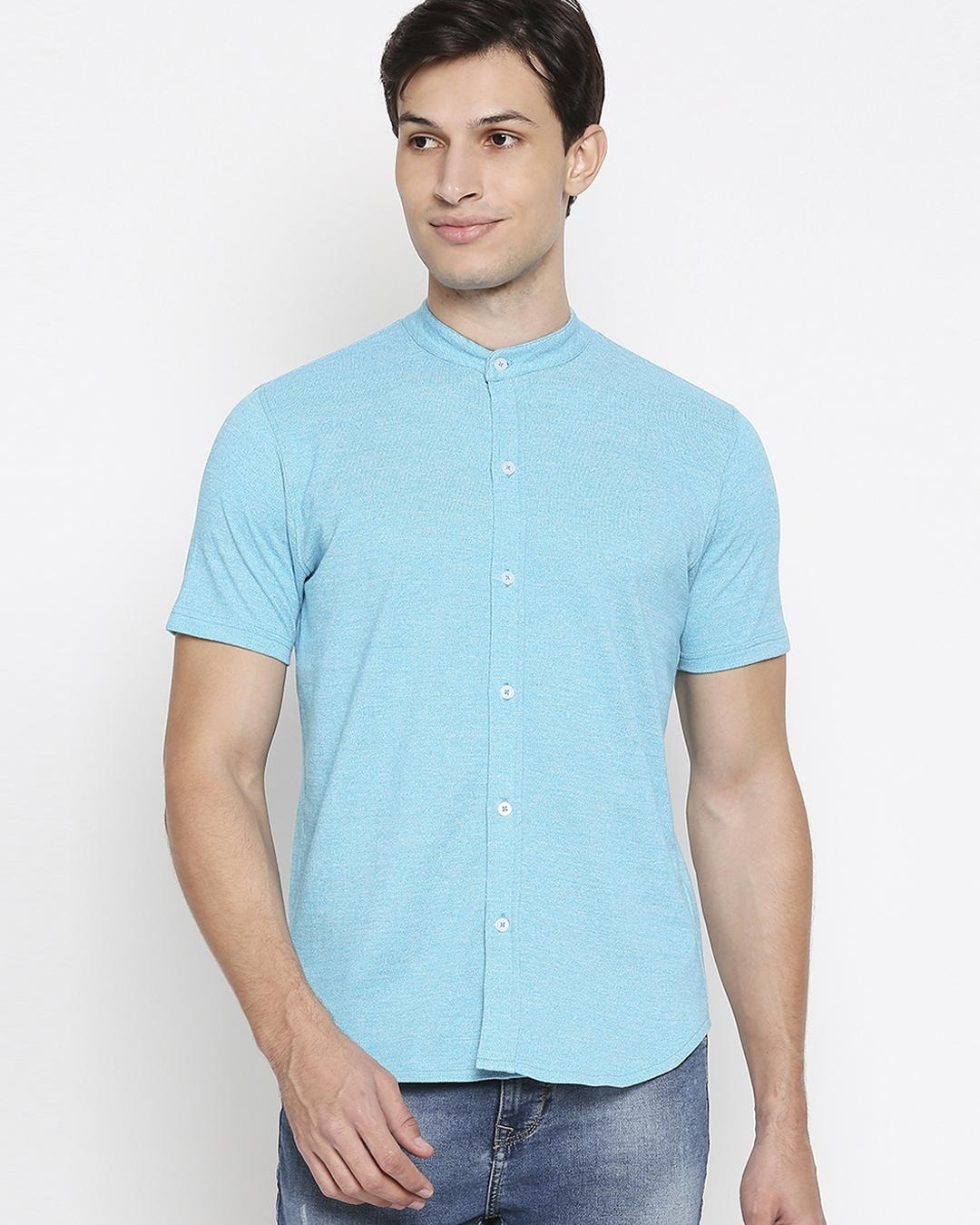 Buy Men's Blue Casual Shirt Online at Bewakoof