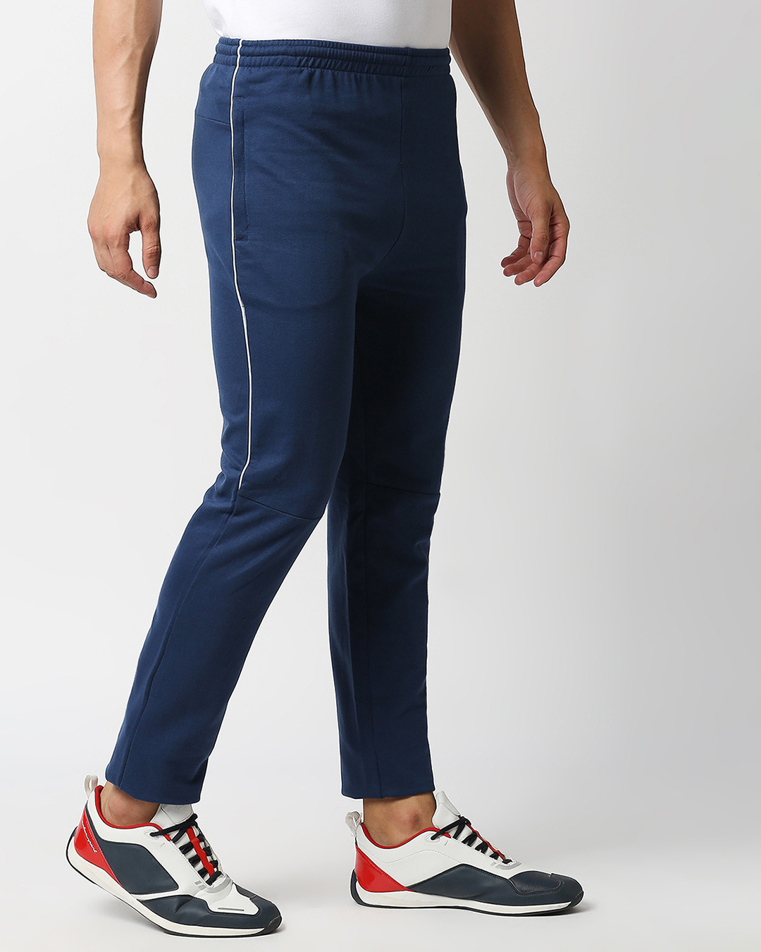 Shop Men's Blue Casual Track Pants-Back