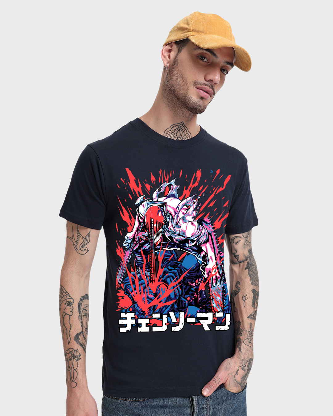 Buy Men's Blue Chainsaw Devil Graphic Printed Tshirt Online at Bewakoof