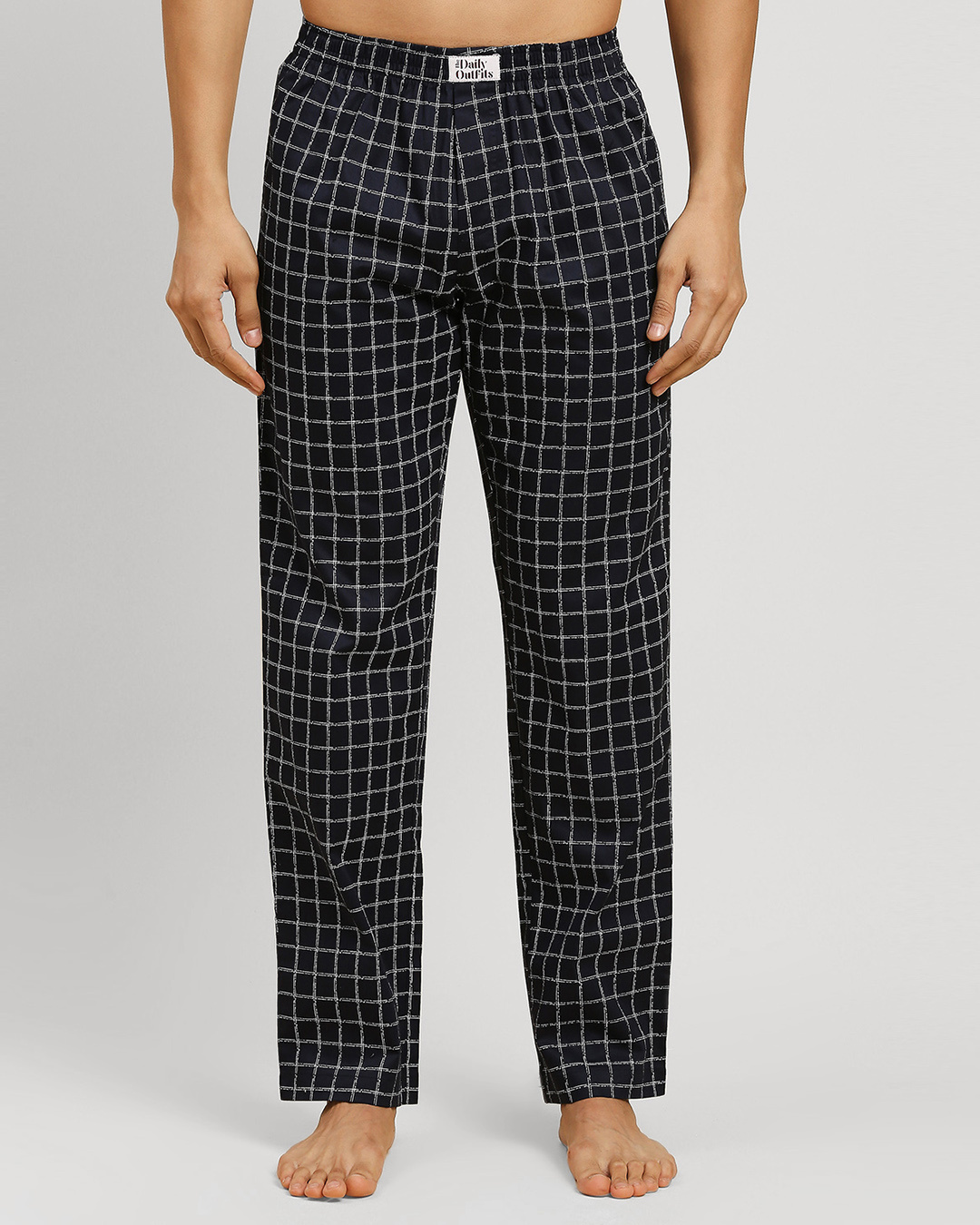 Buy Men's Blue Checked Pyjamas Online in India at Bewakoof