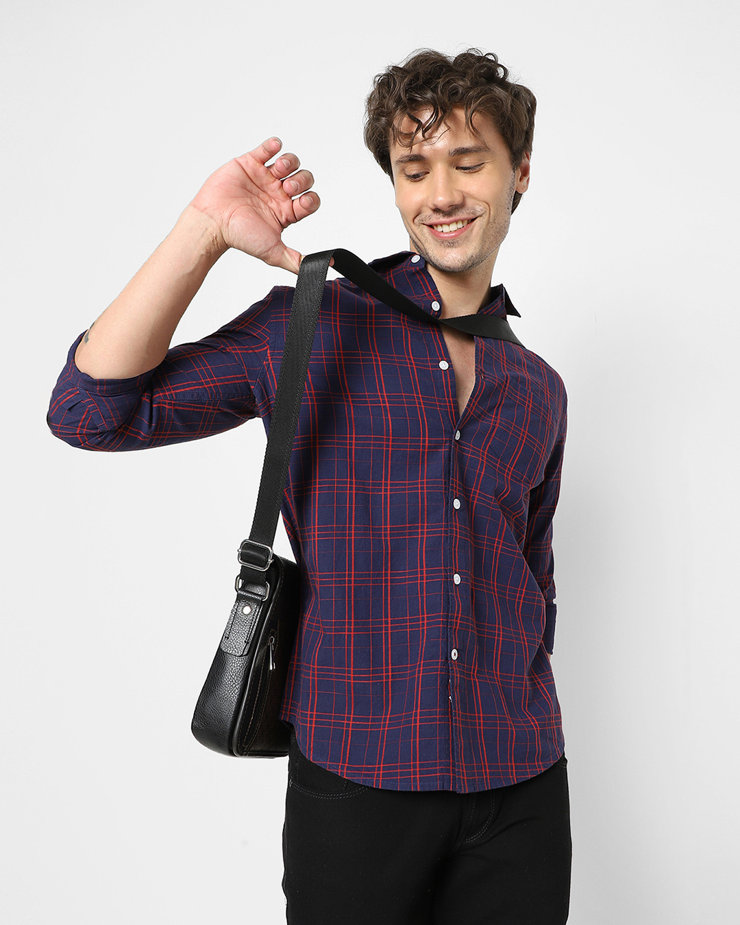 buy-men-s-blue-checked-shirt-online-at-bewakoof