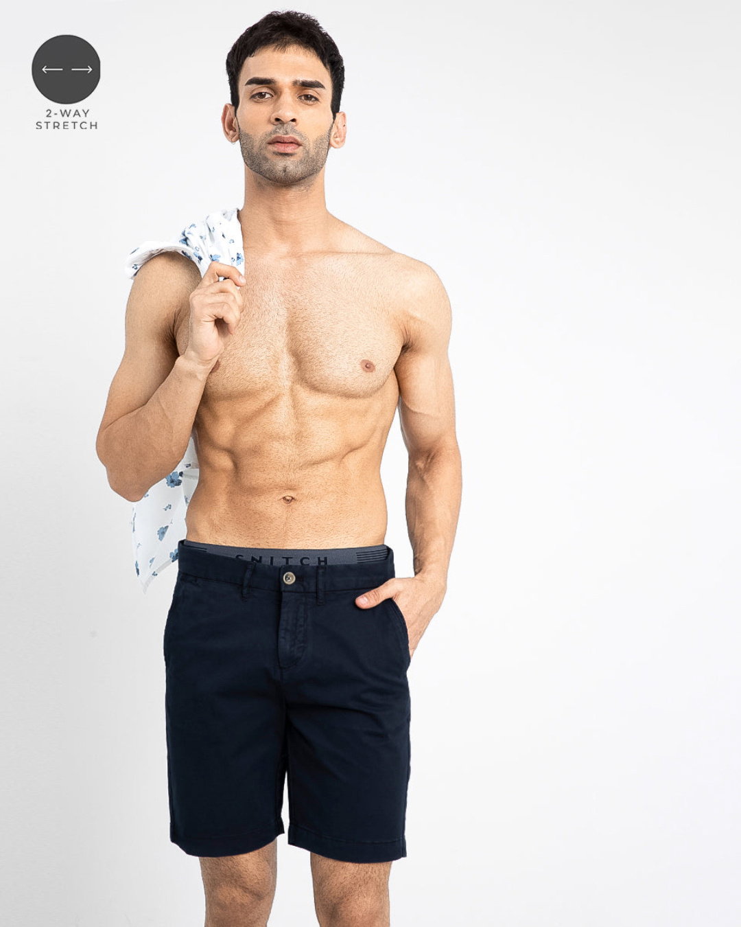 Buy Men's Blue Chino Shorts for Men Blue Online at Bewakoof