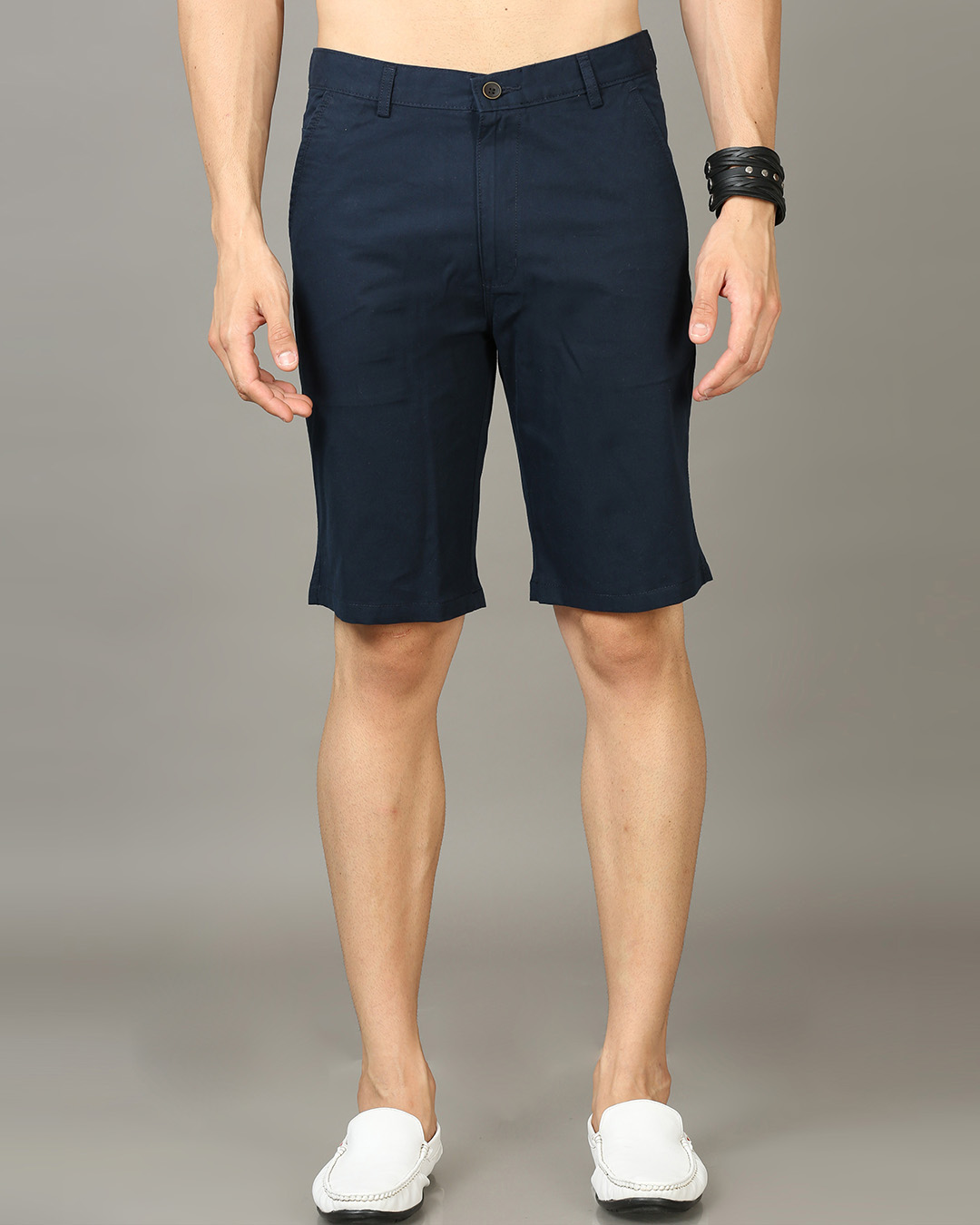 Buy Men's Blue Chino Shorts Online at Bewakoof