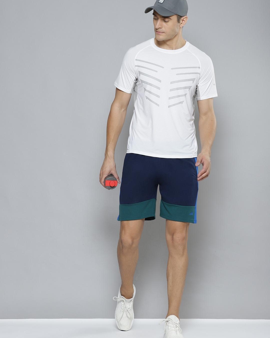 Buy Men's Blue Color Block Shorts for Men Blue Online at Bewakoof